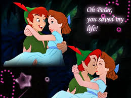 Classic Disney Fan Art Peter And Wendy Kiss Disney Fan Art Peter Pan Disney Classic Disney