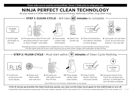 Seems to occur with unbalanced surfaces too, and whenever we slightly move it or shake it, the light may go off and. Ninja Perfect Clean Technology Manualzz