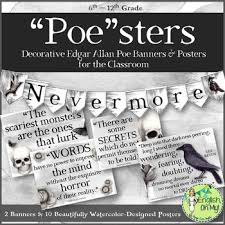 Poe Sters Edgar Allan Poe Short Stories And Poems Have Become Staple Literature In The English Classroom From English Classroom Poetry Lessons Author Studies