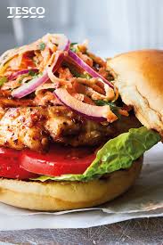 Our most trusted chicken burger recipes. Spicy Chicken Burgers Recipe Healthy Burgers Tesco Real Food Recipe Spicy Chicken Burgers Recipe Rice Side Dish Recipes Chicken Burgers Recipe
