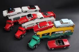 Tekno Porte Autos Car Transporter Bisarca Volvo Opel Mercedes Jaguar Mustang Die Cast Toy Miniatures Automobiles Corgi Toys Vintage Toys Et To