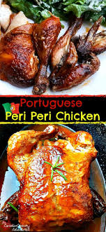 Chicken legs are marinated overnight in a zesty, seasoned blend before they're baked in this homemade portuguese dish. Portuguese Peri Peri Baked Chicken Spicy Recipes Portuguese Chicken Recipes International Recipes