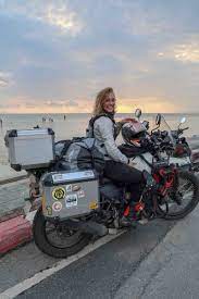 Riding Solo Around The World On A Motorcycle Means You Get To Catch The Best Suns Adventure Bike Motorcycles Adventure Motorcycling Motorcycle Adventure Travel