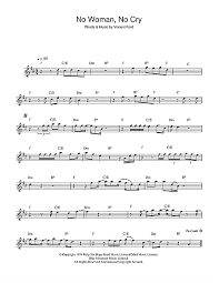 Bob Marley No Woman No Cry Sheet Music Notes Chords Score Download Printable Pdf Saxophone Sheet Music Alto Saxophone Sheet Music Alto Sax Sheet Music