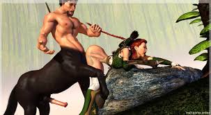 Centaurs crowd fucked a hot blonde deep on the table (+porn comics) - Hentai