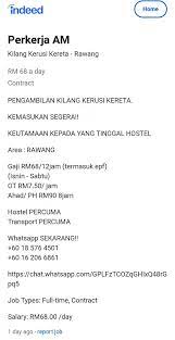 Customer service representative, tech support executive, operation assistant and more on indeed.com jawatan kosong diperlukan segera di rawang june 2021 | indeed.com Kerja Kosong Sekitar Bandar Country Homes Rawang Society Facebook