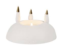 Rader Design Porcelain Stories Tea Light Holder Father Christmas Sandy Toes Gifts
