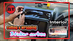 Pasang stiker lis motor cara memasang stiker motor soul gt pemasangan lis menggunakan sabun. Cara Pasang Stiker Carbon Interior Cutting Wrapping Sticker Carbon Interior Ayla Double Din Youtube