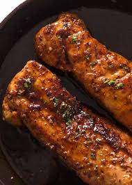Try new ways of preparing pork with pork loin recipes and more from the expert chefs at food network. Pork Tenderloin With Honey Garlic Sauce Recipetin Eats