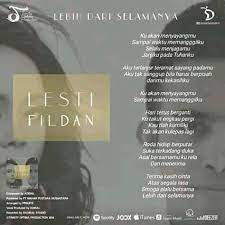 fildan ku akan menyayangmu sampai waktu memanggilku selalu menjagamu janjiku pada tuhanku lesti aku terlanjur teramat sayang padamu aku tak sanggup bila harus berpisah darimu kekasihku fildan dan lesti ku akan menyayangmu sampai waktu memanggilku haaaa haaaa haaaahaaa fildan hari terus berganti ku takut engkau pergi Lirik Lagu Da Lida Lirik Lagu Lebih Dari Selamanya Fildan Da Lesti Da Ku Akan Menyayangmu Sampai Waktu Memanggilku Selalu Menjagamu Janjiku Pada Tuhanku Aku Terlanjut Teramat Sayang