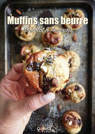 Muffins Sans Beurre Au Chocolat Et Aux Amandes Food Breakfast Muffin