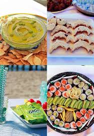 Birthday Party Food List Ocean Beach Themed Kids Birthday Party Ideas Healthy Party Food Kids Party Food Easy Food