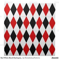 Black And White Diamond Pattern Red White Black Harlequin Diamond Pattern Napkin Zazzle Com Diamond Tile Patterned Napkins Diamond Pattern