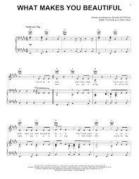 One Direction What Makes You Beautiful Sheet Music Download Pdf Score 88753
