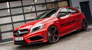Mcchip Dkr Gives Mercedes Benz A45 Amg More Puff Carscoops Mercedes A45 Amg A45 Amg Mercedes A45