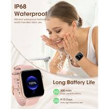 FOSMET 2 az 1-ben női okosóra és fitnesz karkötő, 1,91 hüvelykes HD  képernyő, három szíj, Bluetooth 5.3 hívás,  pulzusmérő/vérnyomásmérő/SpO2/alvásfigyelő, 120+ sportolási mód,  üzenetértesítések, 7 napos autonómia, aranyszín