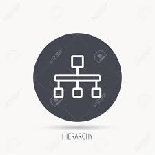 hierarchy icon organization chart sign database symbol round