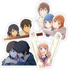 Amazon.com: Domestic Girlfriend Natsuo Fujii Rui Tachibana Hina Tachibana  Friends Domesutikku na Kanojo Sticker for Water Bottles, Phone, Laptop,  Skateboard, Car : Electronics