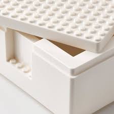 Bygglek Boite Lego Et Couvercle Lot De 3 Blanc Ikea Et c'est une boite qui ressemble à une pierre tombale la déco. eur