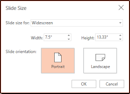 You can learn more about the different slide size options (including what happens when you switch from one to the other) in powerpoint in this. Change The Page Orientation In Powerpoint Between Landscape And Portrait Office Support