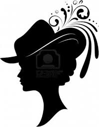 Silhouette Of The Young Woman In A Hat On A White Background Schattenbilder Weisser Hintergrund Scherenschnitt Vorlagen