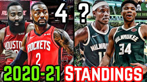 Predicting The Nba S 2020 21 Eastern And Western Conference Standings Youtube