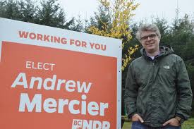 Langley Riding Ndp Candidate Andrew Mercier Projected Winner Aldergrove Star