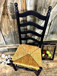 The back ladder is embellished with handcut tesserae of assorted vintage china, glass gems and beads. How To Paint The Perfect Ladder Back Chair The Easy Way