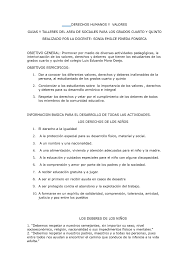Desarrollo emocional y del talento, habilidades sociales, trabajo. Calameo Guias Y Evaluaciones Sociales 4 Y 5 De Primaria