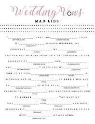 Bridal Shower Game Wedding Vow Mad Libs In 2020 Fun Bridal Shower Games Wedding Vows Wedding Shower Games