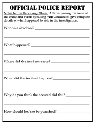 Police Crime Report Template Pdf Report Template Police Report Police Crime