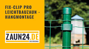 Fix Clip Pro Leichtbauzaun Montage Am Hang Montagevideo Gah Alberts Youtube