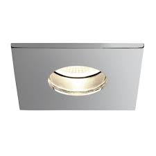 The new chrome bezel can be used to match chrome kitchen and bathroom fittings, adding further style. 1381005 Obscura Square Led Downlight Polished Chrome
