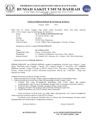 Sahabat 99, sebelum mengetahui contoh surat kontrak kerja proyek maka pahami dulu dasar pembuatan surat semacam ini. Surat Perjanjian Tenaga Kontrak Dokter Umum