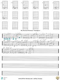 My Chemical Romance Welcome To The Black Parade Ukulele Chords On The Workbench Teenagers By My Chemical Romance I Have Started The Guitar Tab For This Tune It S N Ukulele Lesson Online Guitar Lessons Learning Ukulele