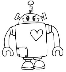 Black And White Robot Drawing Cre8tive Hands Coloring Pages Coloring Books Robots Drawing