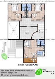 Three meters from the front boundary or fence is a house plan details: 45 X 72 Ft 4 Bhk Duplex Bungalow Floor Plan Under 4700 Sq Ft The House Design Hub