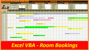 Excel Room Booking System Online Pc Learning