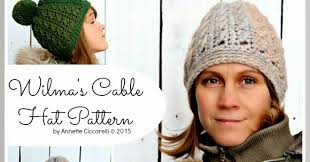 My Rose Valley: NEW PATTERN: Wilma's Cable Hat