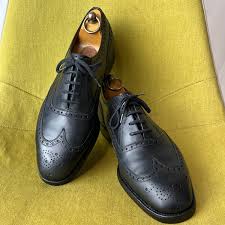 Churchs 旧チャーチ 3都市 CHETWYND チェットウィンド ウイングチップレザーシューズ 80 F 英国製