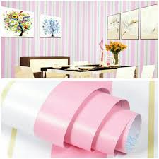 Sebaliknya, pemilihan wallpaper yang kurang teliti dapat menyebabkan. Wallpaper Dinding Murah Ruang Tamu Kamar Garis Pink Putih Terlaris Terbagus Terindah Elegan Cantik Shopee Indonesia