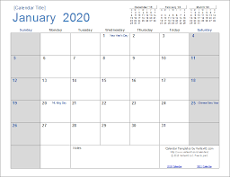 This page is loaded with many useful printable calendar 2020 templates available for free download. 2020 Calendar Templates And Images
