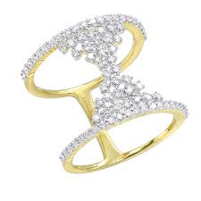Capture a piece of history on your finger with our unique cocktail rings! Unique 14k Gold Designer Diamond Cocktail Ring For Women 0 75ct By Luxurman 803032