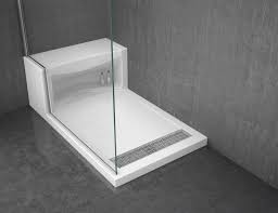 Solid Surface Shower Base With Seat Shower Base With Seat Basement Bathroom Remodeling Shower Floor