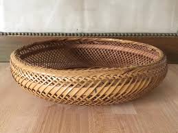 There are some minor signs of age including a few wood worm holes (no worms though!). Woven Wicker Structured Basket 1960s Vintage Boho Rattan Wall Basket Boho Rattan Baskets On Wall Wicker