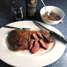 The longer you chill the sirloin steak afte. Oven Roasted Sirloin Steak With Onion Sauce And Texas Wine Winepw Cooking Chat