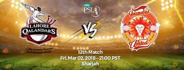 Find out the in depth batting and bowling figures for islamabad united v lahore qalandars in the pakistan super league on bbc sport. Lahore Qalandars Vs Islamabad United Match 12 Sharjah Bookitnow Pk