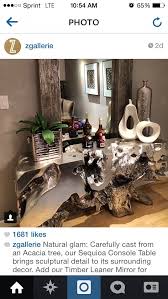 Z Gallerie Sequoia Console Tree Table Decor Affordable Modern Furniture Alternative Furniture