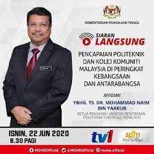Explore tweets of kolej komuniti @kolejkomunitihq on twitter. Mpp Politeknik Ibrahim Sultan On Twitter Jangan Lupa Saksikan Secara Langsung Slot Selamat Pagi Malaysia Spm Bersama Ybhg Ts Dr Mohammad Naim Yaakub Ketua Pengarah Jabatan Pendidikan Politeknik Dan Kolej Komuniti Pada