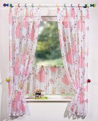 Die moderne größe ist 180 x 160 cm, 2 teile, ideal für fenster über dem tisch, sofa. Kinderzimmer Gardine Set Mit Prinzessin Motiv In Weiss Onlineshop Von Fuchs Seit 1895